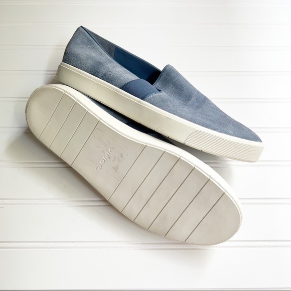 Vince 9.5 Suede Indigo Blair Slip On Sneakers - Picture 4 of 5